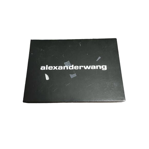 Alexander Wang Nova 145 Platform Sandals Studded Ankle Strap Leather Black Sz 38 - Picture 11 of 13